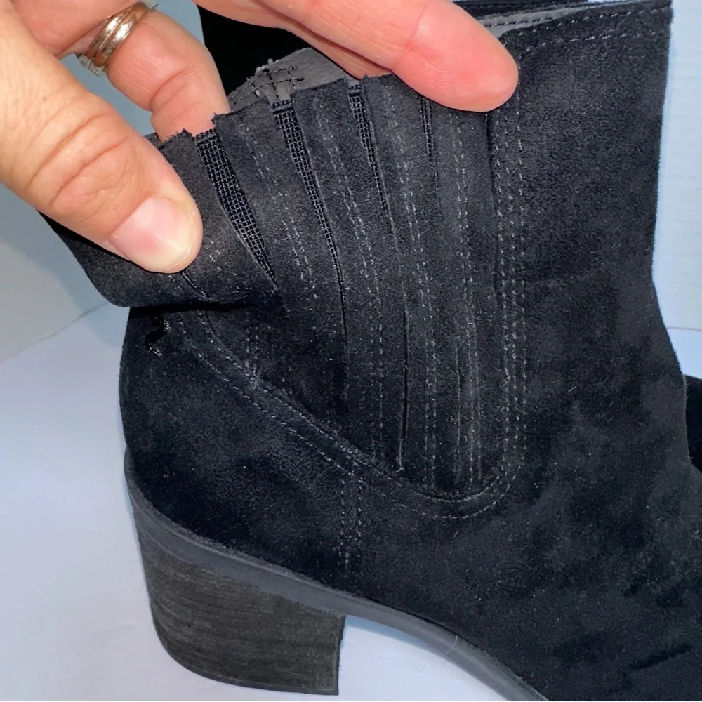 Zodiac Women’s Black Lucinda Ankle Square Toe Suede Look Boots- Size 8.5 - Picture 13 of 14